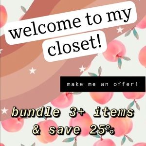 Welcome to my closet!